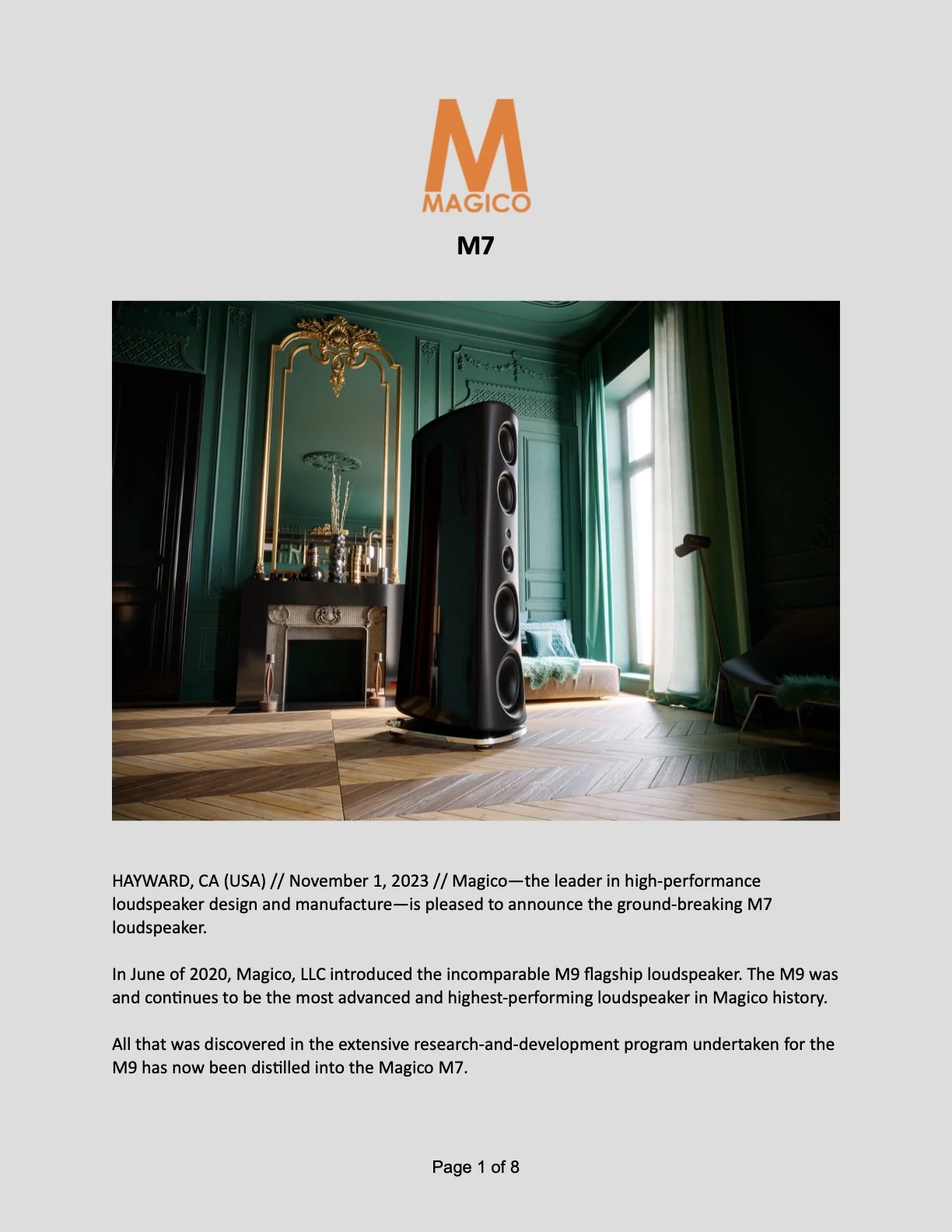 Magico M7 Loudspeaker — Magico Loudspeakers